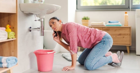 calling a plumber