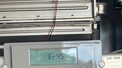 Tankless Water Heater Error Code 45 - Internal Leak Photo